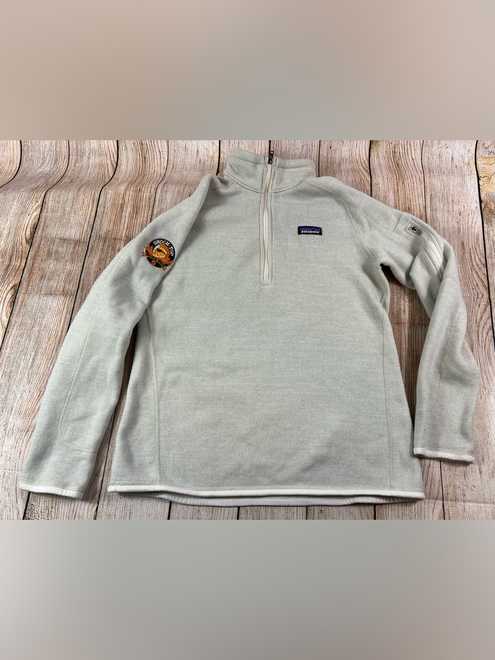 Women’s Patagonia Better Sweater  1/4 Zip Fleece Pullover Shock Top Size Large